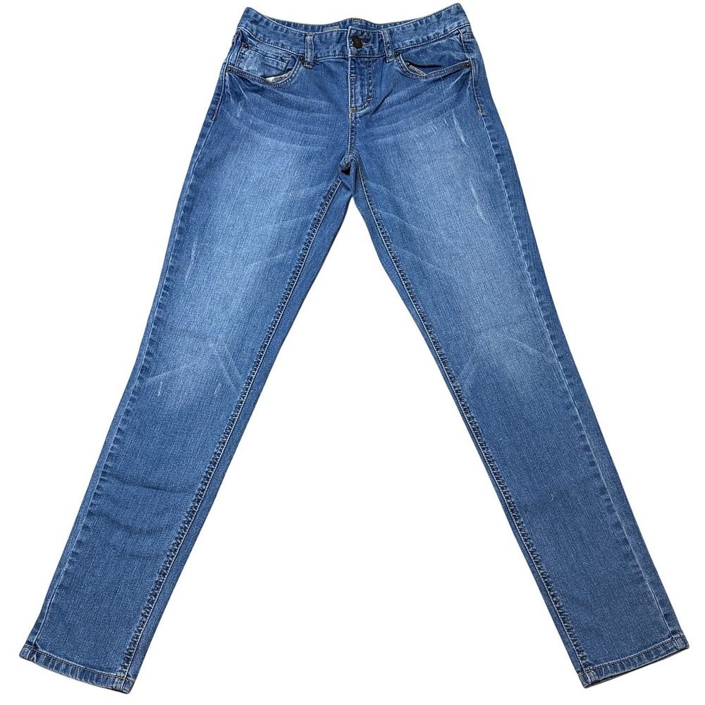 Indie Mossimo Premium Denim Jeans Women 2 Blue‎ Skinny Low Rise Stretch